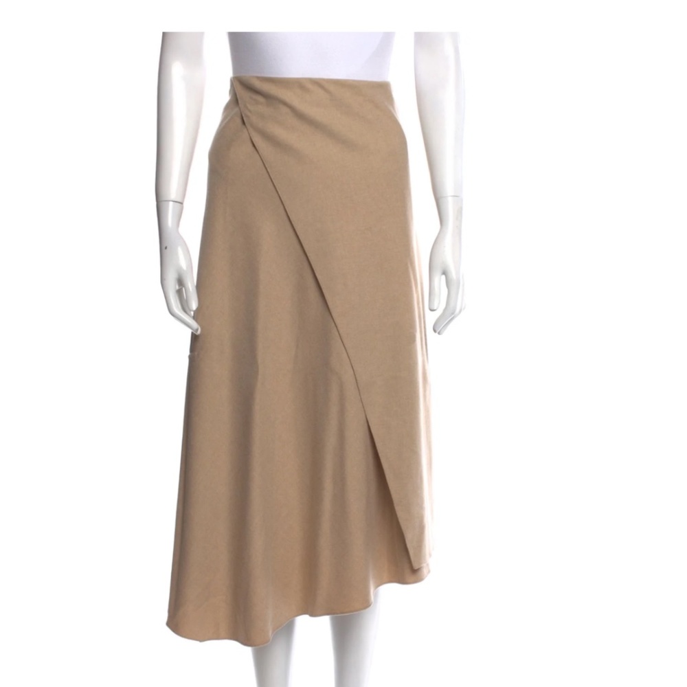 Vince asymmetrical wool midi skirt size 14